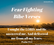 Fear Fighting Bible Verses