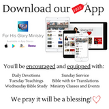For His Glory Ministry - FREE APP for Apple or Android